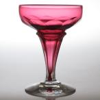 オールド バカラ シャンパン グラス ● シャンプノワーズ シャンパン クープ 赤 レッド 超希少 ホローステム アンティーク 12.5cm CHAMPENOISE