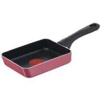 ティファール(T-fal) 玉子焼き器 12×18cm ガス火専用 「クランベリーレッド エッグロースター」 チタン・コーティング B55918 レッド