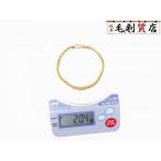 K18ki разделение плоский ножной браслет 8 поверхность Triple 20.4g 8 men Triple 18 золотой желтое золото 750 YG [ б/у ] ювелирные изделия 