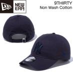 ニューエラ キャップ NEW ERA Non Wash Cotton ニューヨーク ヤンキース クロスストラップ 9THIRTY 帽子 ネイビー