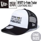 ニューエラ キャップ NEWERA 9FORTY A-Frame Trucker LIGHTNING BOLT ライトニングボルト ホワイト/ブラック 帽子