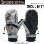 25-26 デスグリップグローブ メロディペローグールミット DEATHGRIP GLOVE MELODIE PERAULT GHOUL MITT スキー スノーボード 手袋 25-26-GR-HOT