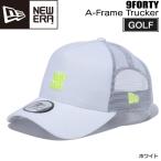 ニューエラ ゴルフ キャップ NEWERA 9FORTY A-Frame Trucker スクエアー ホワイト GOLF 帽子