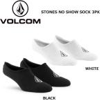 スノーボード スケートボード サーフィン フィッシング 21SS VOLCOM ボルコム STONES NO SHOW SOCK 3PK スニーカーソックス