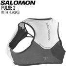 サロモン SALOMON PULSE 2 WITH FLASKS WHITE/BLACK バックパック フラスク付
