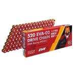 大同工業 DIDチェーン EVA Racingコラボチェーン 520EVA-02 120L RED/ORANGE カシメ(ZB)
