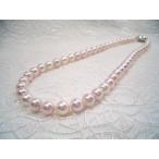 ショッピング真珠 定番サイズで使いまわせるお手頃ネックレス、SVアコヤ真珠ネックレス　約7.5〜8.0mm