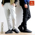 THOMAS パンツ ジョガーパンツ イージーパンツ スウェット 裏起毛 フリース ウエストゴム 紐付き 無地  メンズ