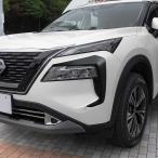 エクストレイル T33 パーツ ヘッドランプガーニッシュ 未塗装 ヘッドライト アイライン カバー カスタム アクセサリー