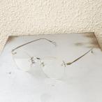 ショッピング眼鏡 ニュー NEW. サングラス GOBER C-1b メタルフレーム 眼鏡 リムレス クリアレンズ BLASTED SILVER (CLEAR LENS) シルバー