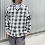 全2色 タウンクラフト TOWNCRAFT オンブレチェックシャツ ネルシャツ 60S OMBRE LOOP COLLAR SHIRT レーヨンシャツ ホワイト/ブラック グリーン 日本製