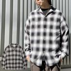 全2色 タウンクラフト TOWNCRAFT オンブレチェックシャツ レーヨンシャツ シャドウチェック 60S OMBRE CHECK LOOP COLLAR SHIRTS ブラック BLACK グリーン GREEN