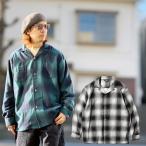 全2色 タウンクラフト TOWNCRAFT オンブレチェックシャツ ネルシャツ シャドウチェック 60S OMBRE CHECK LOOP COLLAR NEL SHIRTS ブルー ホワイト TC24F01800