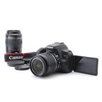 ショッピング32GB Canon キヤノン EOS Kiss X10 ダブルズームキット 新品SD32GB付き 123
