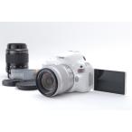 ショッピングEOS Canon キヤノン EOS Kiss X9 ホワイト ダブルズームキット 新品SD32GB付き ショット数2219回