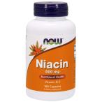Now Foods, никотиновая кислота, 500 mg, 100 Capsule параллель импортные товары 