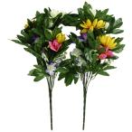 アイメディア お墓・仏壇用 お供え花 2束組 造花 仏花 墓花 榊 神棚 長持ち お墓