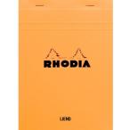 ロディア メモ帳 No.16 (A5) 80枚 横罫 撥水カバーミシン目入 PEFC認証取得 オレ