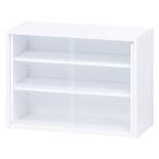 不二貿易 食器棚 キッチン収納 コンパクト 幅60×奥行29×高さ44cm ホワイト ガ