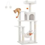 FEANDREA キャットタワー スリム 猫タワー ハンモック 耐荷重15kg 大型猫用 おし