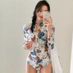 水着レディース フィットネス オールインワン セクシー スイムウェア 長袖 体型カバー ラッシュガード タンキニ 水着 ビキニ ママ ラッシュガード 大人 夏 人気