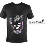 BlackVariaTシャツVネッ...