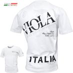 VIOLA rumore ヴィオラルモーレ ビオラ Tシャツ 半袖 クルーネック ラインストーン メンズ(ホワイト白) 52317