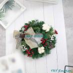 クリスマスリース ベル 松笠 果実物語 来年順調語り 玄関リース ドアチャーム クリスマス 飾り デコレーション X’mas 飾り 輪 緑 贈り物 造花 ギフト 年末 冬