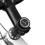 ステム取付け キャップ アナログ時計 自転車 MTB マウンテンバイク ロードバイク クロスバイク ステム 防水 夜間 時間針 光る 蓄光