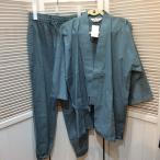 新品☆メンズ 作務衣 Sサイズ 水色 ブルー
