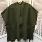 未使用☆ISHIKAWA-LABO HITOMI イシカワラボ ヒトミ レディース フード付きポンチョ ベスト L カーキ