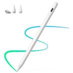 ショッピングタッチペン AiSFUL タッチペン 極細 超高感度 apple pencil スタイラスペン ペンシル 誤作動防止/自動オフ/磁気吸着機能対応 イラス