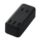 Yahoo! Yahoo!ショッピング(ヤフー ショッピング)エレコム MOT-U08-23BK 電源タップ USB コンセント 直挿し USB×3個 AC差し込み口×2個 2.4A ブラック