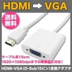 HDMI - VGA (D-Sub 15ピン) 変換アダプタ HDMI→VGAケーブル HDMI出力 1080P VGA入力 UL.YN