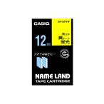 カシオ NAME LAND スタンダードテープ 12mm×5.5m 蛍光黄/黒文字 XR-12FYW 1個