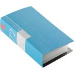 バッファロー CD&amp;DVDファイルケース ブックタイプ 72枚収納 ブルー BSCD01F72BL 1個