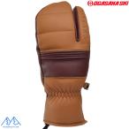  Ogasaka 3 пальцев лыжи перчатка .. кожа OGASAKA GW / CAM Camel s Lee палец рукавица 00440