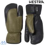 he -тактный la3 палец Gore-Tex Short лыжи перчатка зеленый черный HESTRA TOPO GTX 3-FINGER FULL LEATHER SHORT LODEN BLACK 3004112 871100