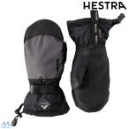 he -тактный la Junior рукавица лыжи перчатка gun to let si- Zone HESTRA Gauntlet CZone Jr Mitt graphite черный 32531 380100