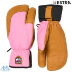 he -тактный la3 палец Short лыжи перчатка розовый язык HESTRA TOPO 3-FINGER FULL LEATHER SHORT Cerice Tan 33872 920701