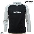  Phoenix juni ASCII нижняя рубашка внутренний половина Zip черный PHENIX RETRO70 Jr 1/2 ZIP TEE BLACK ESB22LS01 130 140 150 160