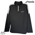 Phoenix juni ASCII нижняя рубашка внутренний нижний одежда половина Zip черный PHENIX Shoulder Line 1/2 Zip Tee BLACK 140 150 160 ESB25LS80