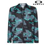 オークリー ラッシュガード 長袖 フルジップ フーディー 水着 サーフィン ボディボード 海水浴 ブラックカモ OAKLEY Rash Hoodie 23.0  FOA405174-9QR