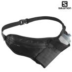 サロモン ランニング ベルト バッグ アクティブ 軽量 3Dボトル付 600ml ウエストバッグ ブラック SALOMON ACTIVE BELT WITH BOTTLE