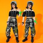  Корея ребенок одежда Kids танцевальный костюм HIPHOP hip-hop отвечающий .. Jazz Dance stage костюм тренировка надеты Dance одежда презентация девочка верх и низ в комплекте 