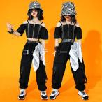  Корея ребенок одежда Kids танцевальный костюм HIPHOP hip-hop отвечающий .. Jazz Dance stage костюм тренировка надеты Dance одежда презентация девочка верх и низ в комплекте 