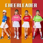  танцевальный костюм Kids девушки Jazz Dance Корея юбка белый розовый зеленый голубой Cheer девушка Cheer выставить .... stage костюм 