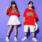 he. суп юбка-брюки лето короткий рукав Kids Dance хлопок t рубашка юбка движение . чирлидинг костюм Cheery da-