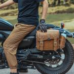 バイク用サイドバッグ レトロ ダブルサイドバッグ 大容量8+8L 左右セット サイドバッグ 大容量レザー収納バッグ 貴重品用パスワードロック付き