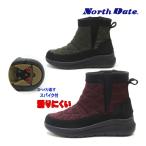 ショッピングスパイク ノースデイト KH32002 レディース 防寒 防滑 ショートブーツ 反転式 スパイク 滑りにくい ウィンター 冬靴 キルト 軽量 婦人靴 North Date ダテハキ